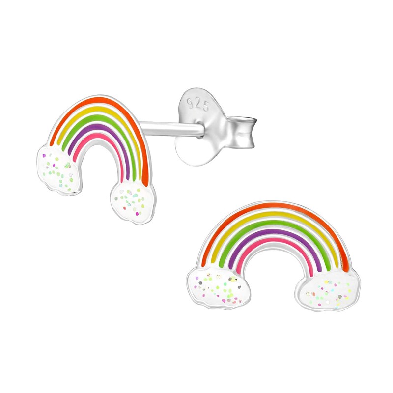Frosty Rainbow Ear Studs