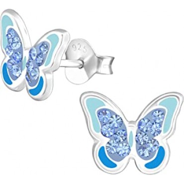 Aqua Magical Butterfly Studs