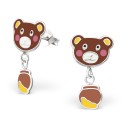 Bear with Honey Pot Earrings