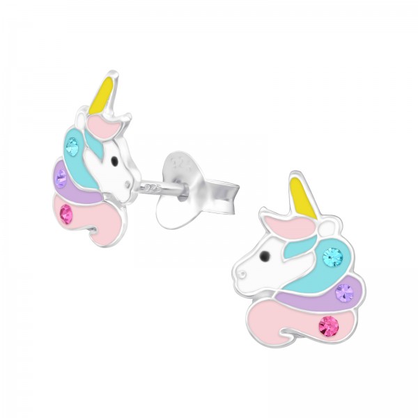 Magical Unicorn Crystal Ear Studs